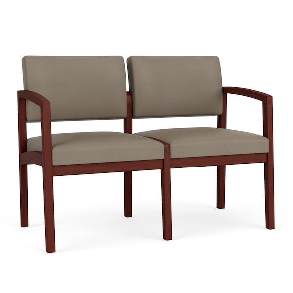 Lesro 2 Seat Tandem Seating W/ No Center Arm, 44 in W 26 in L 31.5 in H, Lenox Series LW2101 - main